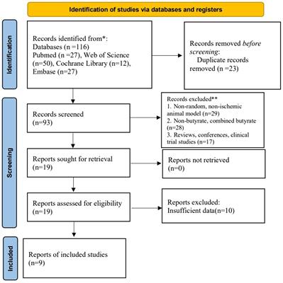 Protective effects of butyrate on cerebral ischaemic injury in animal models: a systematic review and meta-analysis